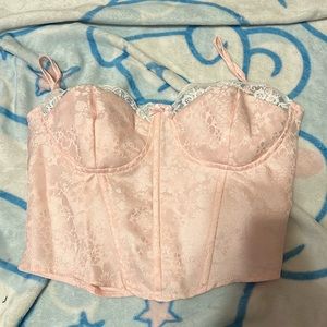 Jacquard Contrast Lace Cami Top